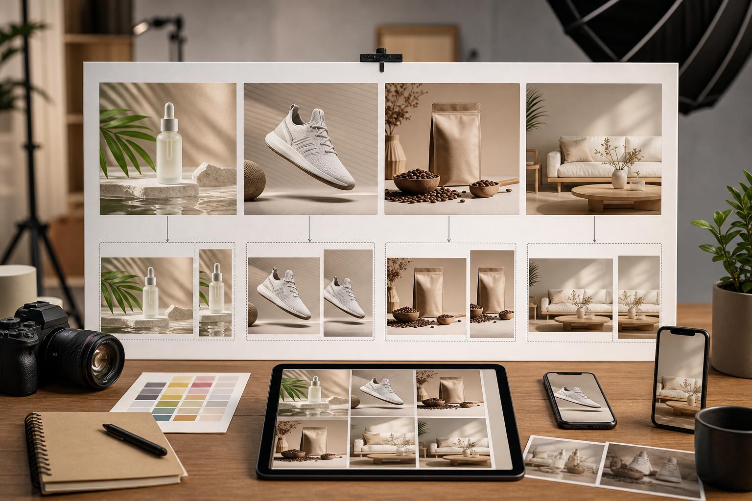 Ecommerce ad creative generator examples for product campaigns