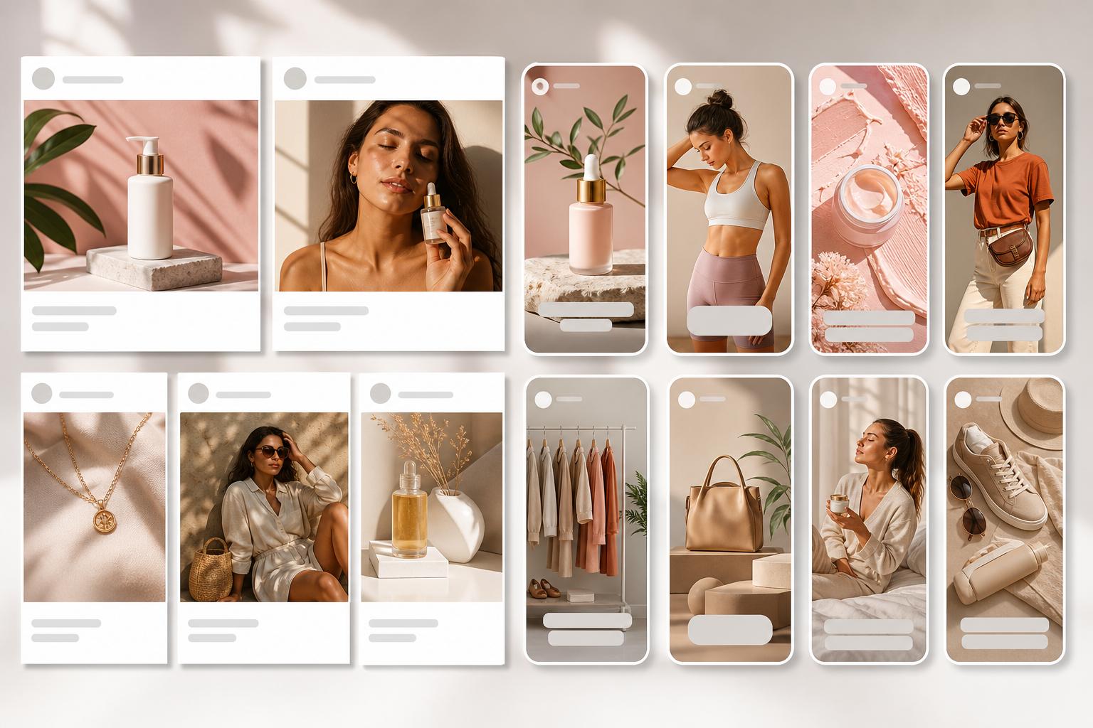 Instagram ad creative generator examples for posts, stories, and reels