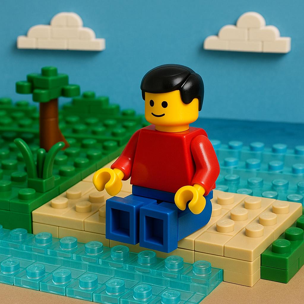 Redes Sociales AI image: create a image of an guy sitting at the water
{
"legoStyle": {
"fundamentalPrinciples": {