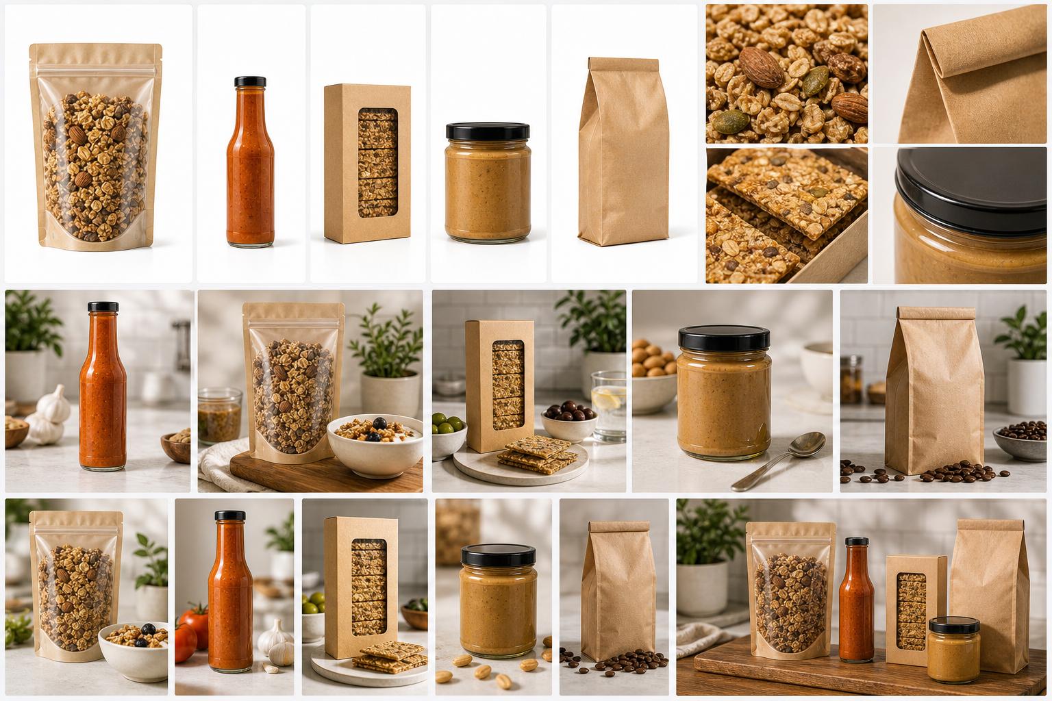 AI product photography example for packaged food