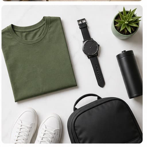 Ecommerce product flat lay example