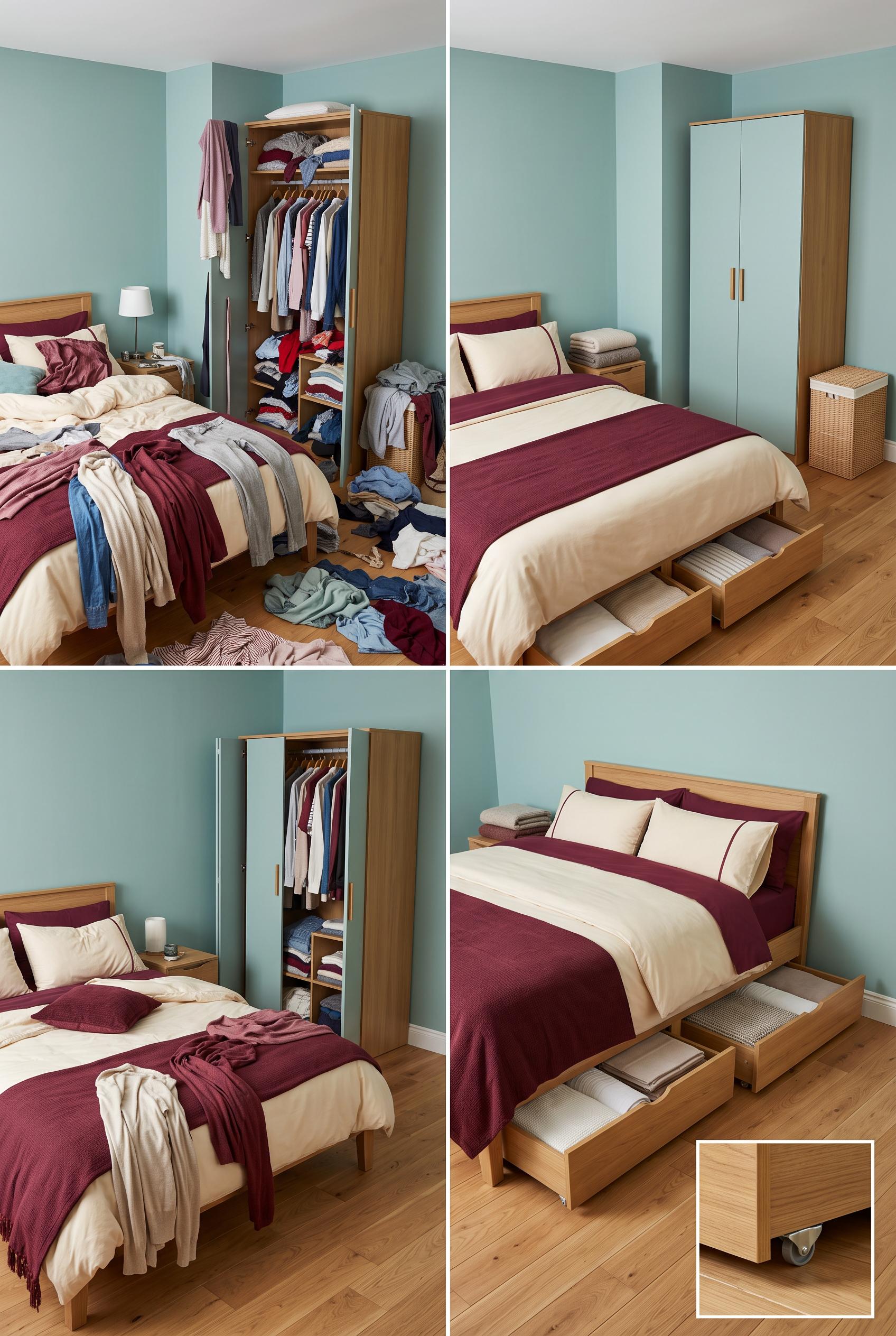 Create a commercial-quality interior design editorial image in a vertical 2:3 Pinterest composition.