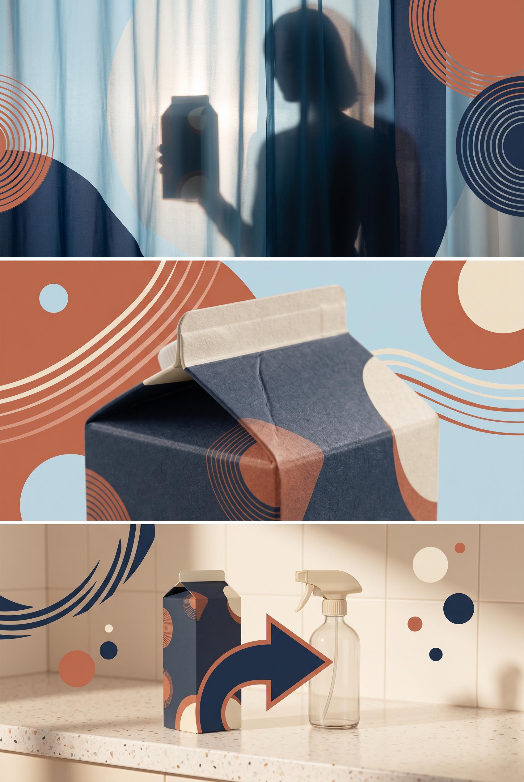 Create a vertical 2:3 Pinterest composition with commercial-quality art direction. Present three coh