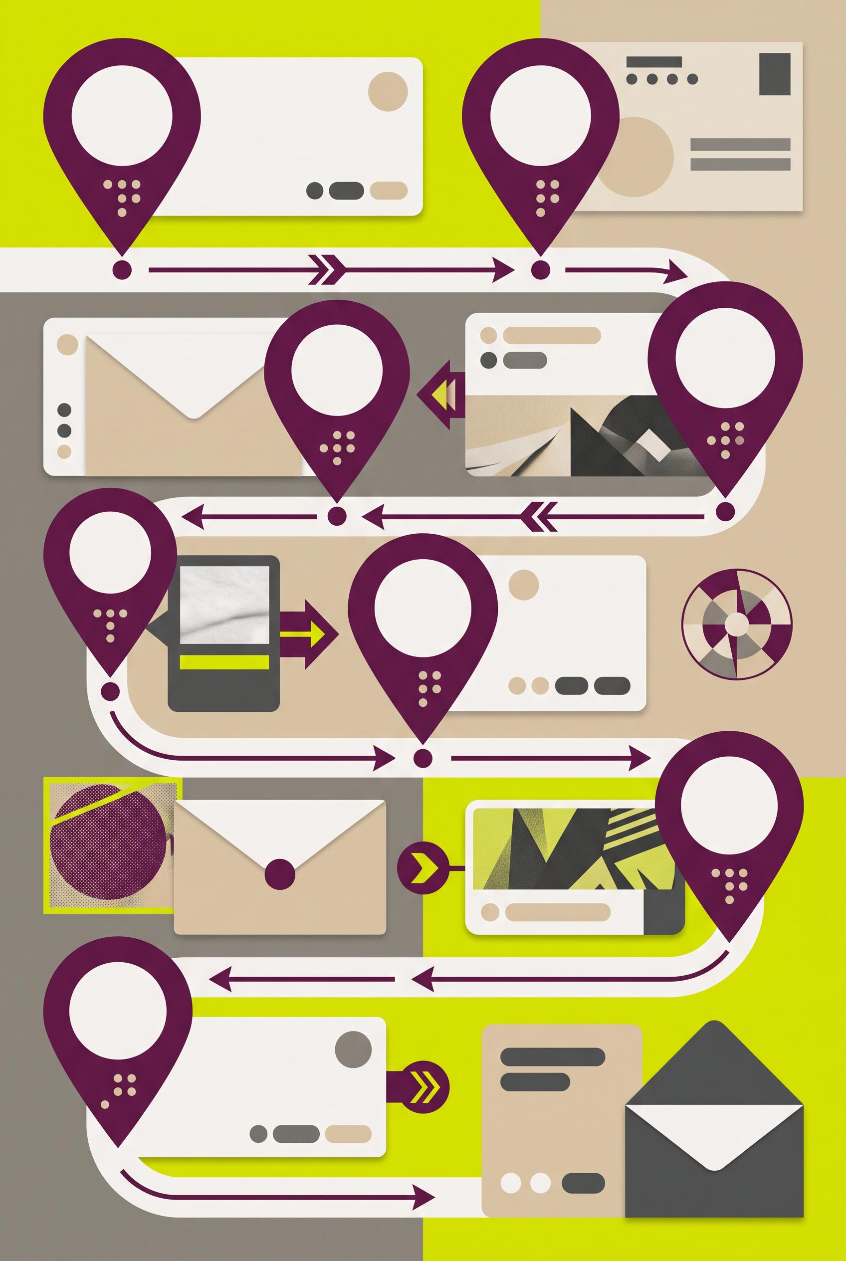 Create a commercial-quality vertical 2:3 Pinterest composition showing an educational seven-day crea