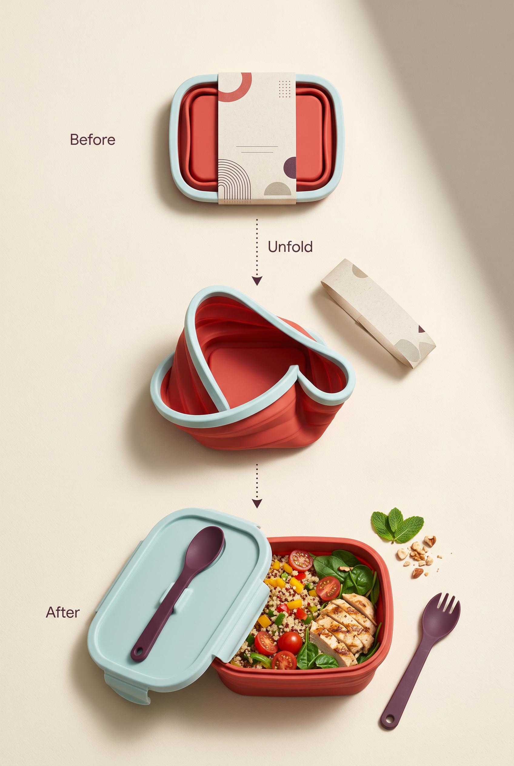 Create a commercial-quality vertical 2:3 Pinterest composition showing a before-and-after transforma