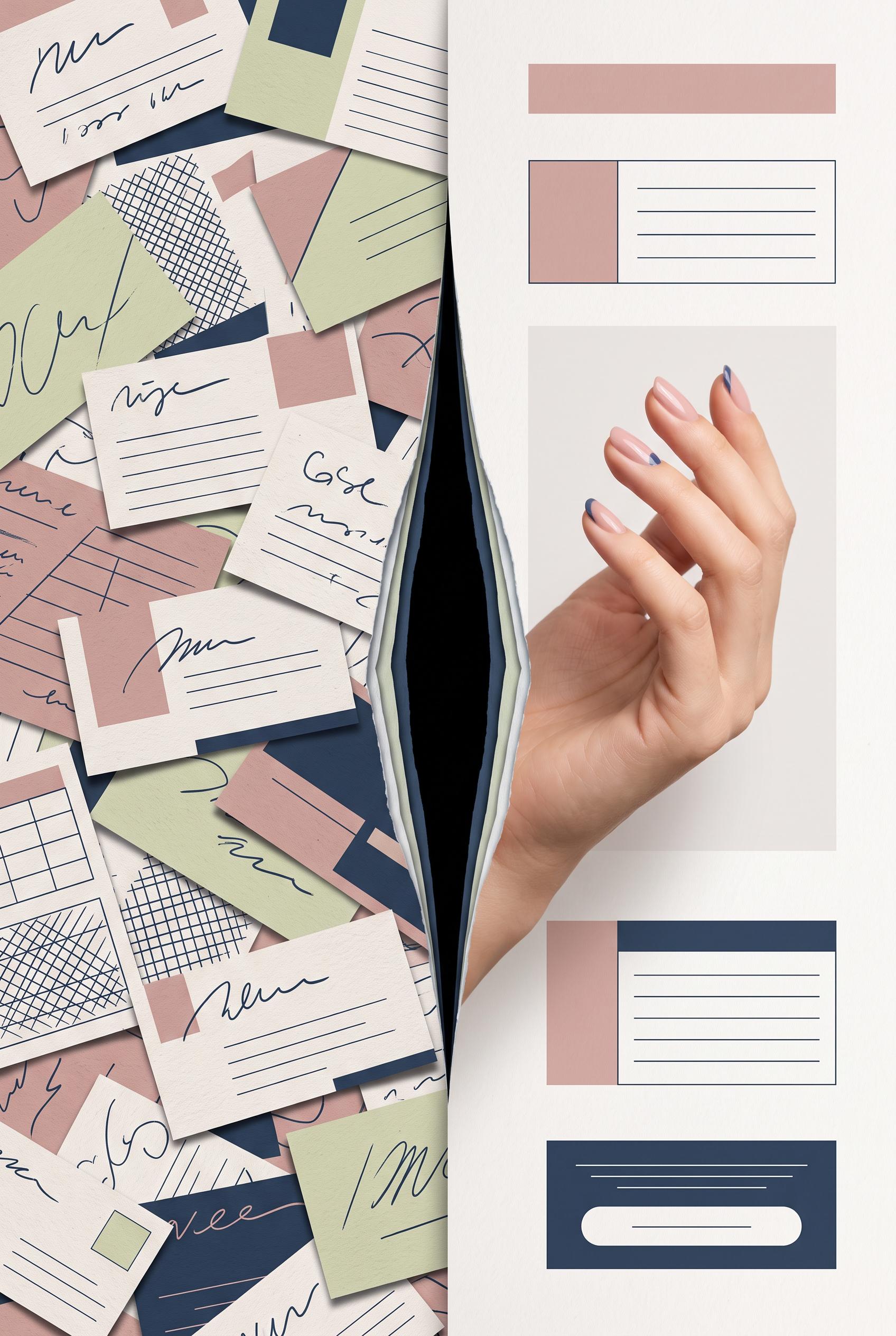 Create a commercial-quality vertical 2:3 Pinterest composition showing a before-and-after marketing 