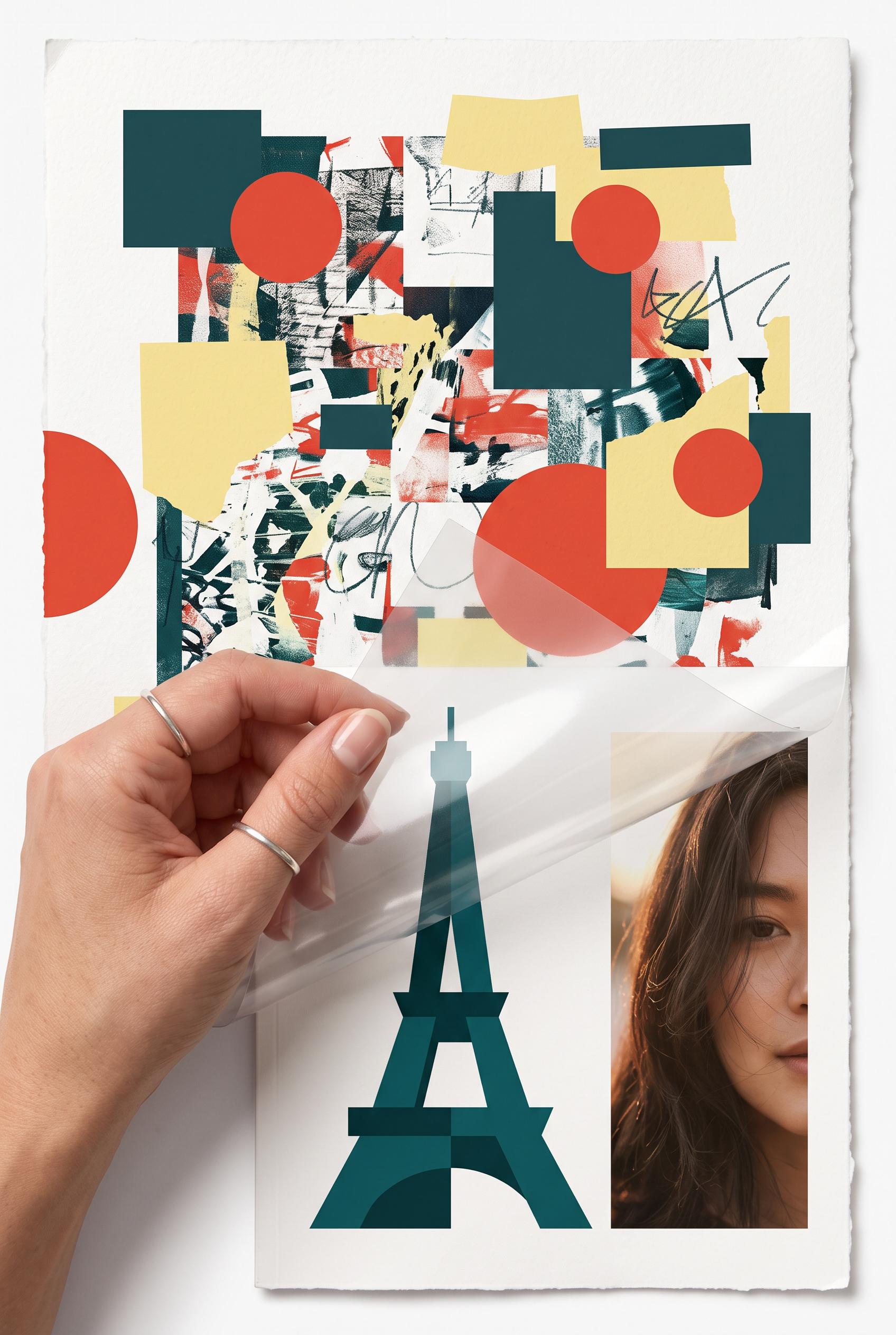 Create a commercial-quality editorial design case study in a vertical 2:3 Pinterest composition, showing a ...