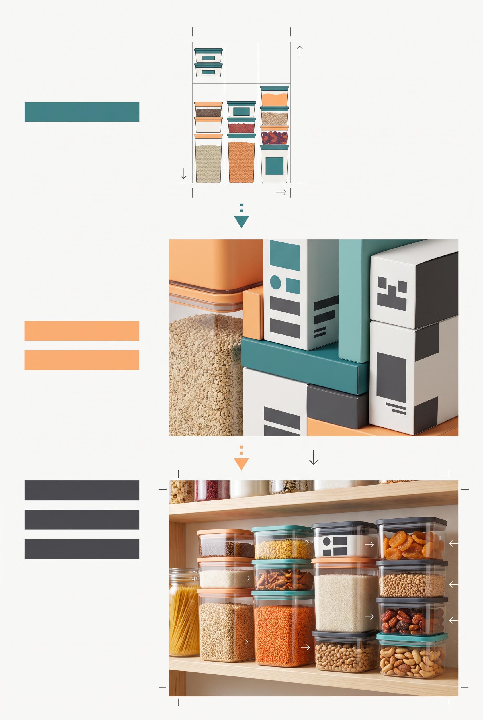 Create a commercial-quality vertical 2:3 Pinterest educational campaign graphic for modular food sto