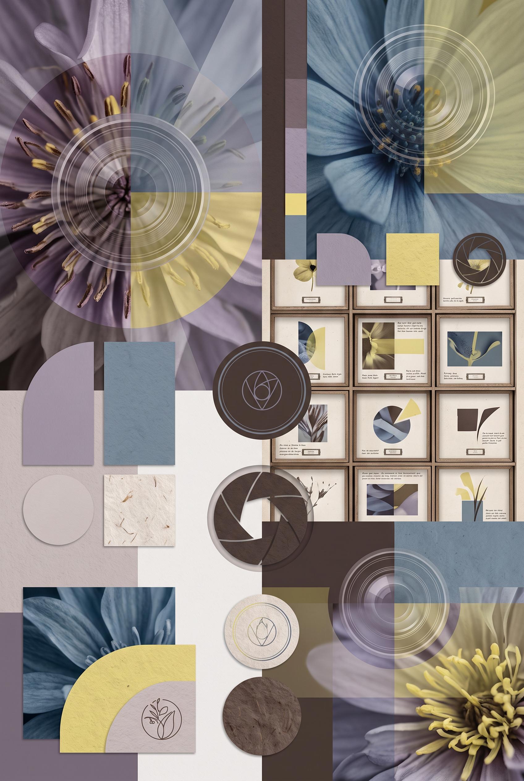 Create a commercial-quality vertical 2:3 Pinterest composition showcasing a botanical macro photogra