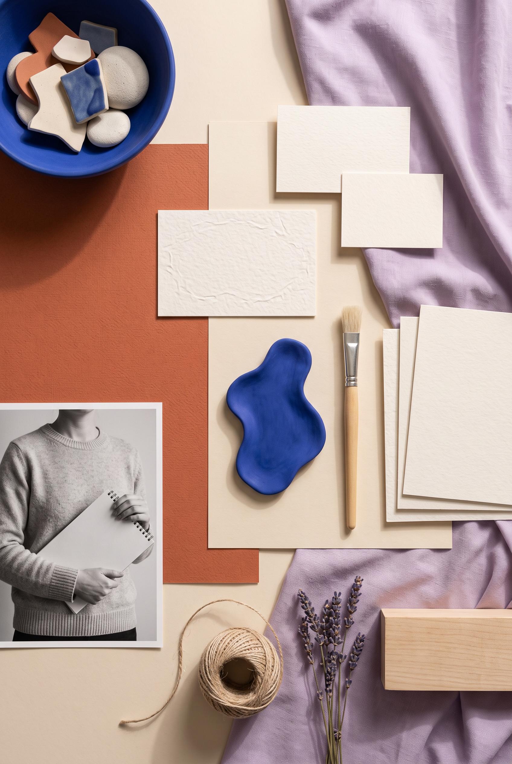 Create a commercial-quality vertical 2:3 Pinterest composition for an inspirational creator branding