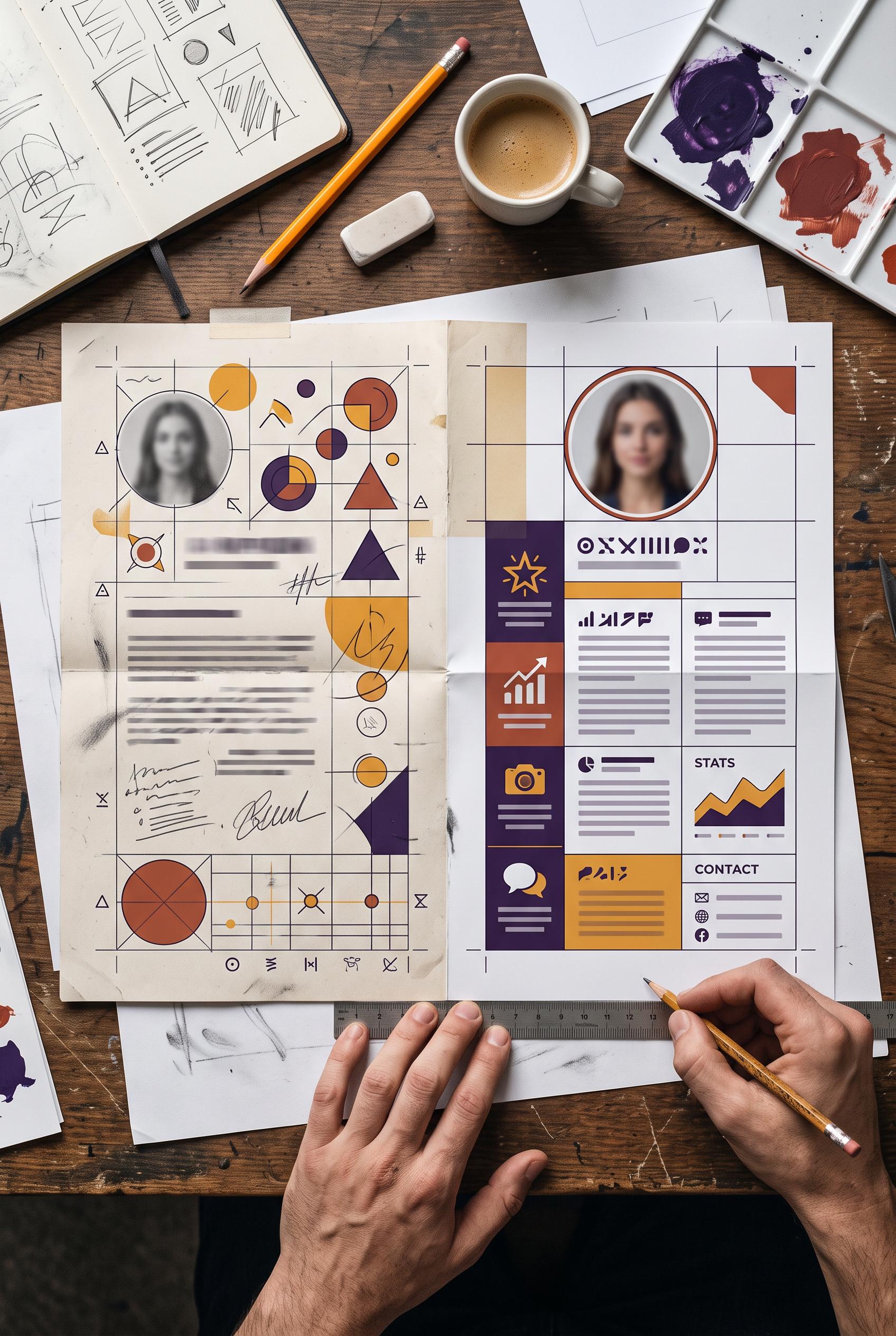Create an AI-modified downstream editorial design scene in a vertical 2:3 Pinterest composition, com