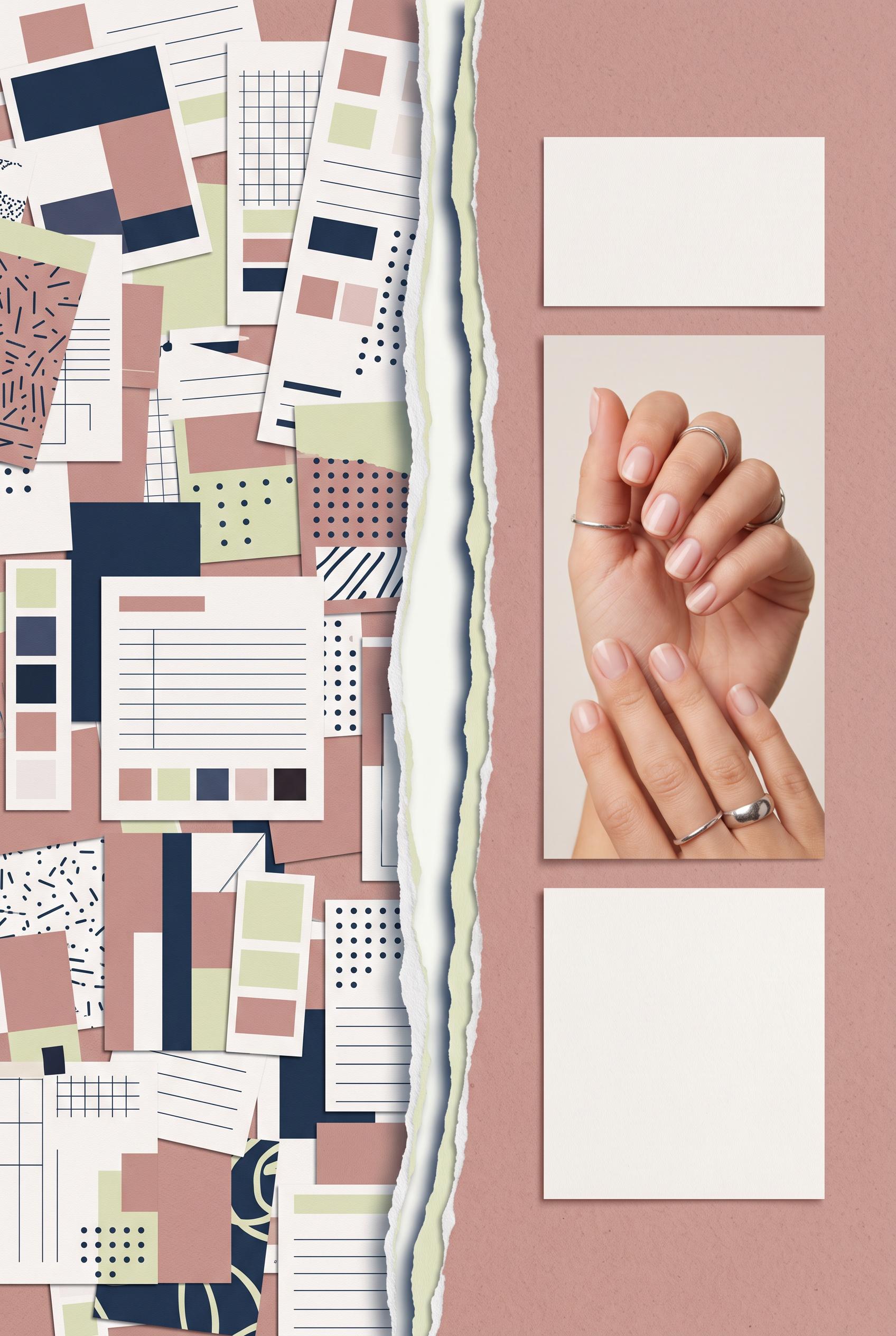Create a commercial-quality vertical 2:3 Pinterest composition showing a before-and-after marketing visual ...