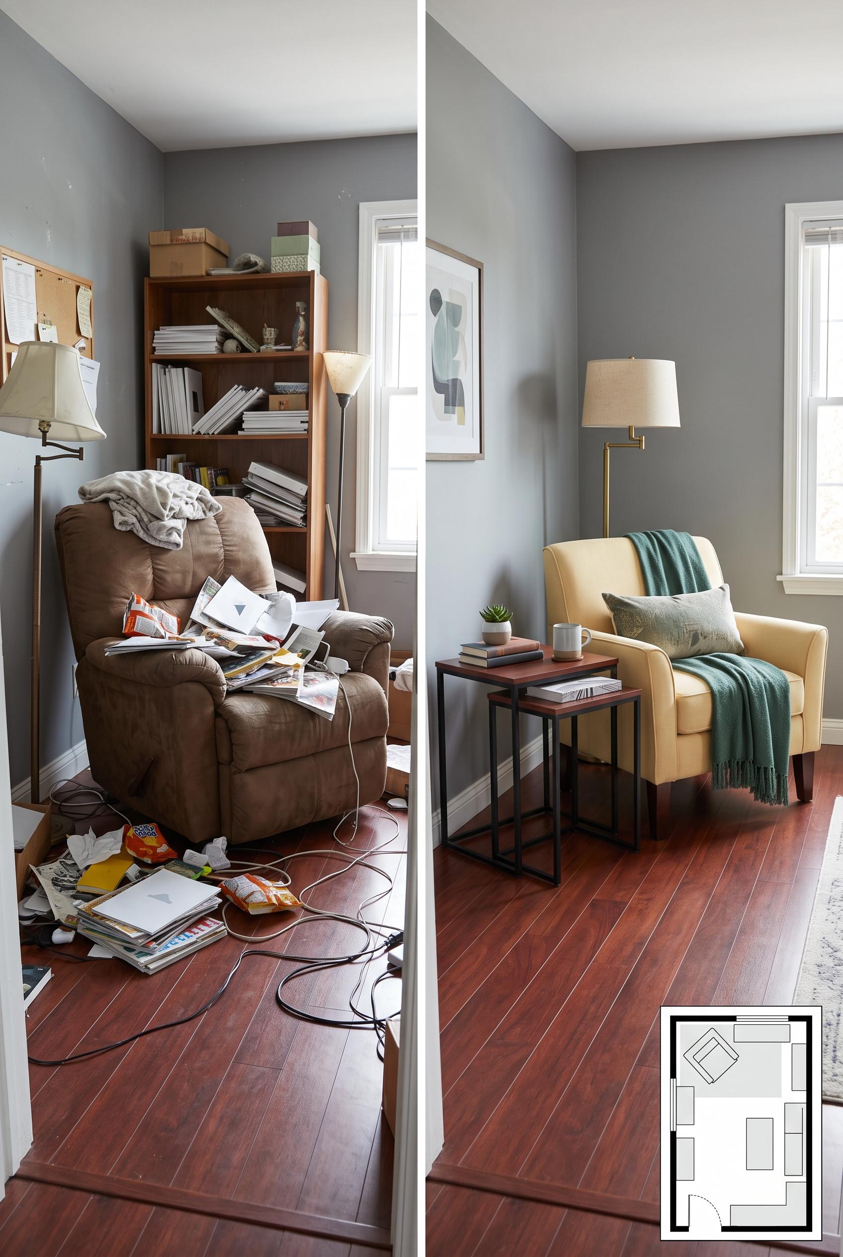 Create a commercial-quality interior editorial image in a vertical 2:3 Pinterest composition, using 