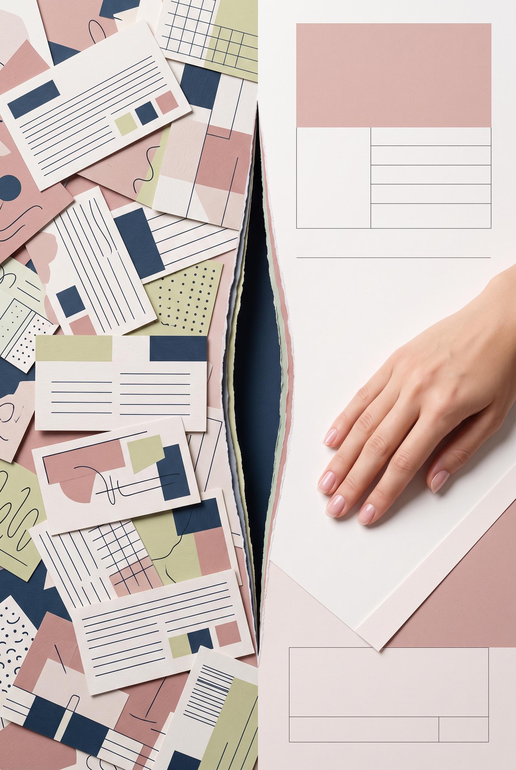 Create a commercial-quality vertical 2:3 Pinterest composition showing a before-and-after marketing visual ...