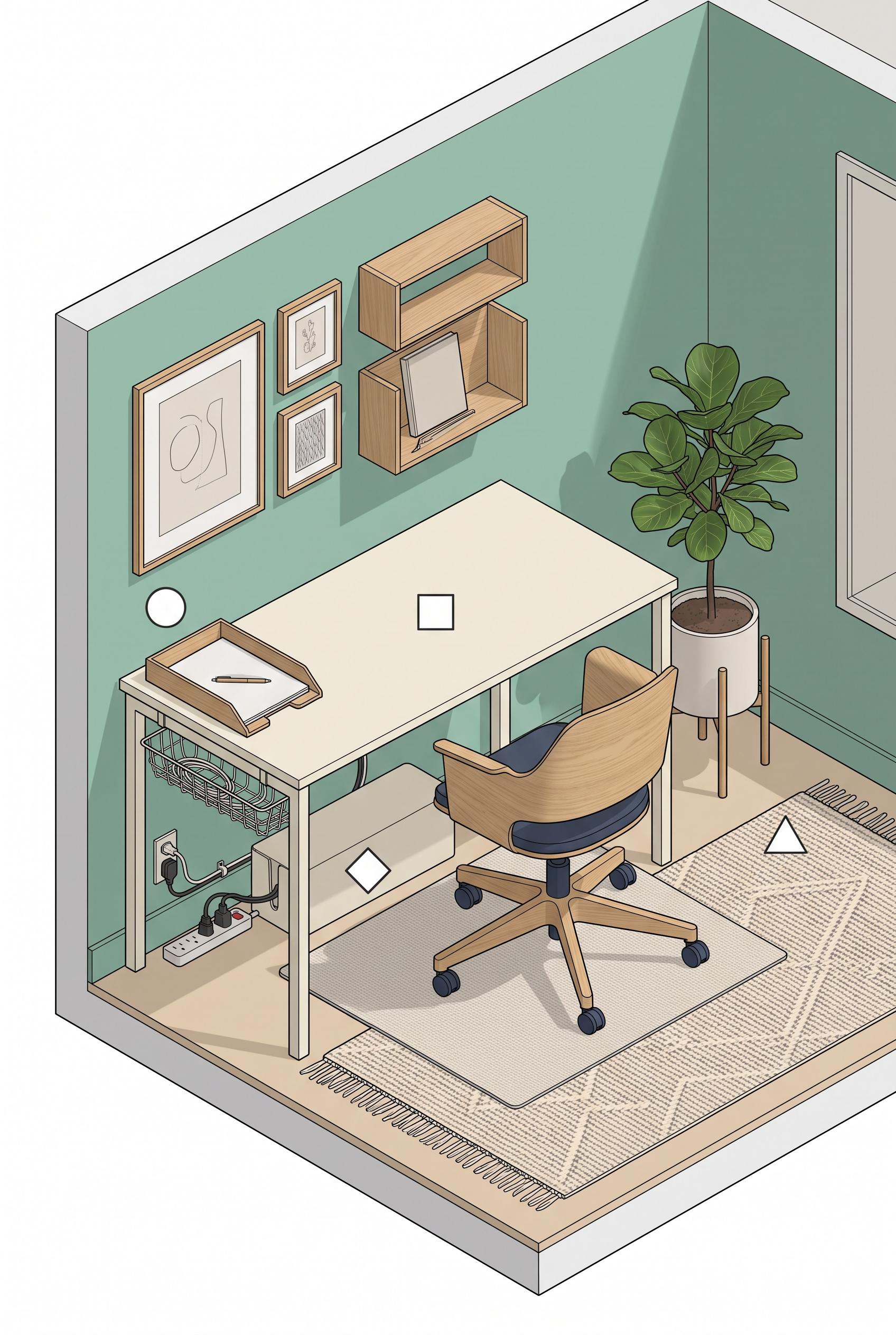 Create a commercial-quality educational interior styling graphic in a vertical 2:3 Pinterest composi
