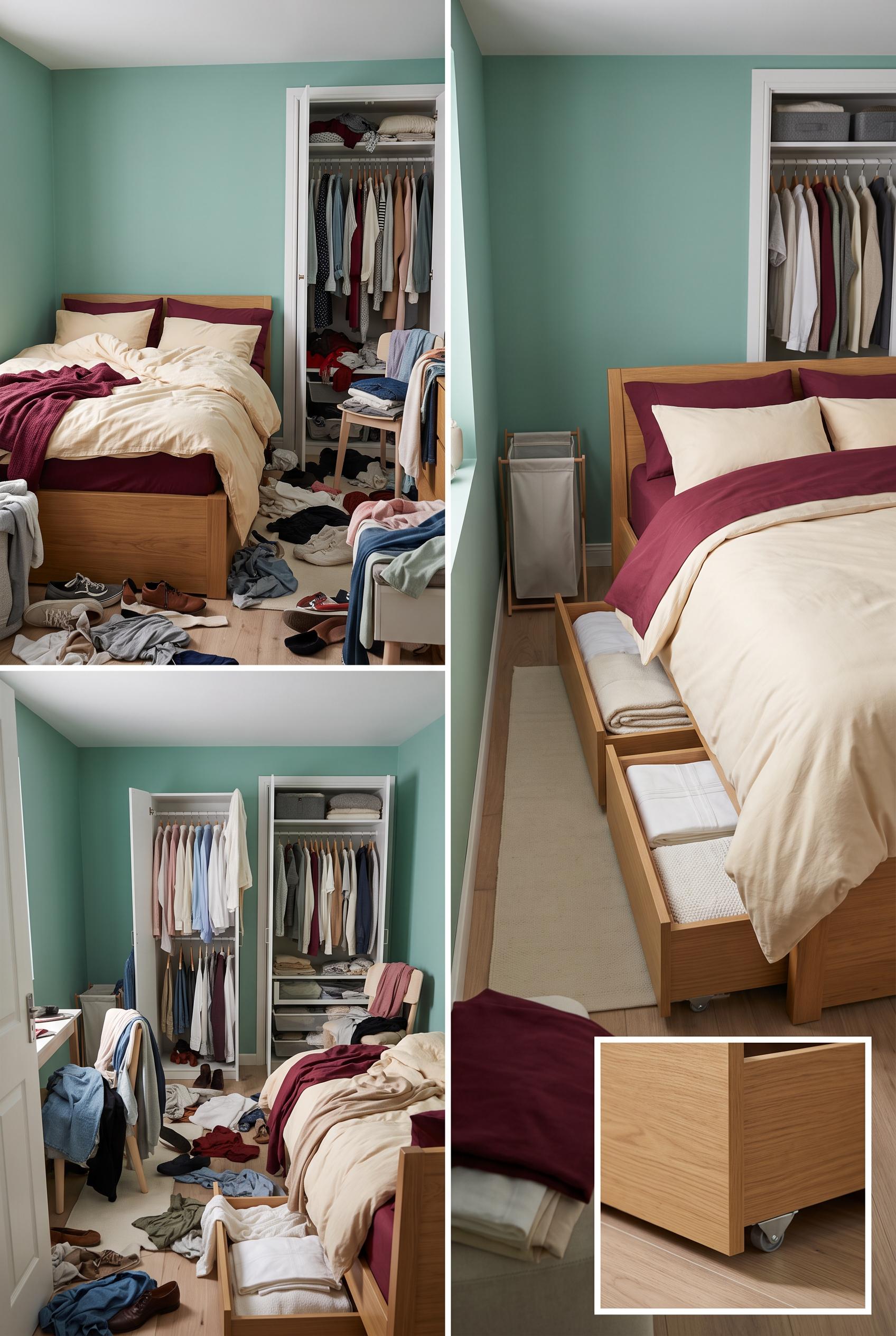 Create a commercial-quality interior design editorial image in a vertical 2:3 Pinterest composition.