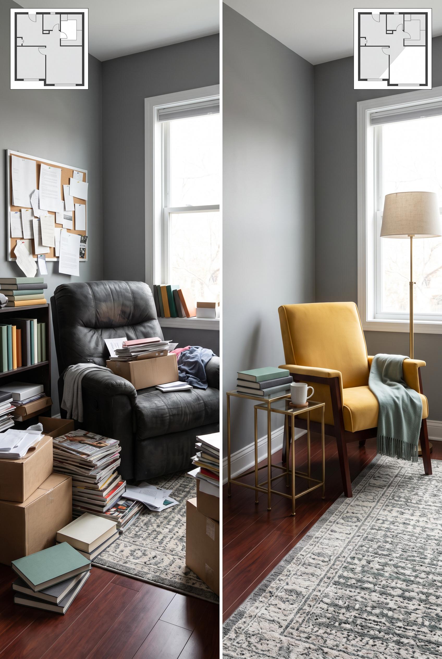 Create a commercial-quality interior editorial image in a vertical 2:3 Pinterest composition, using 