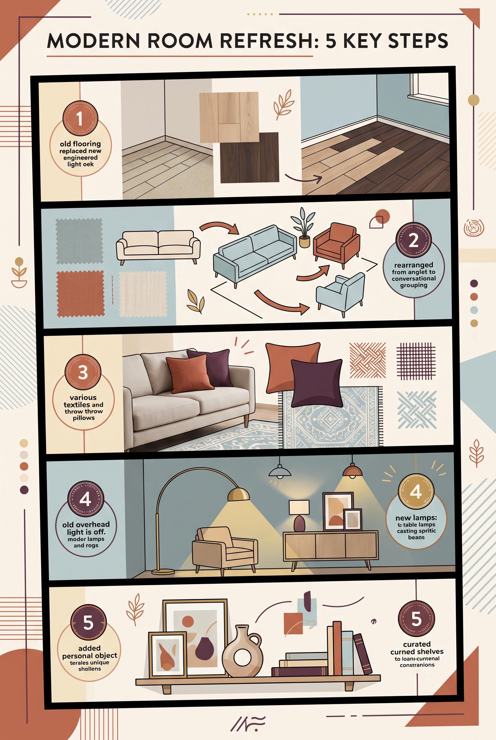 Create a commercial-quality educational interior styling graphic in a vertical 2:3 Pinterest composi