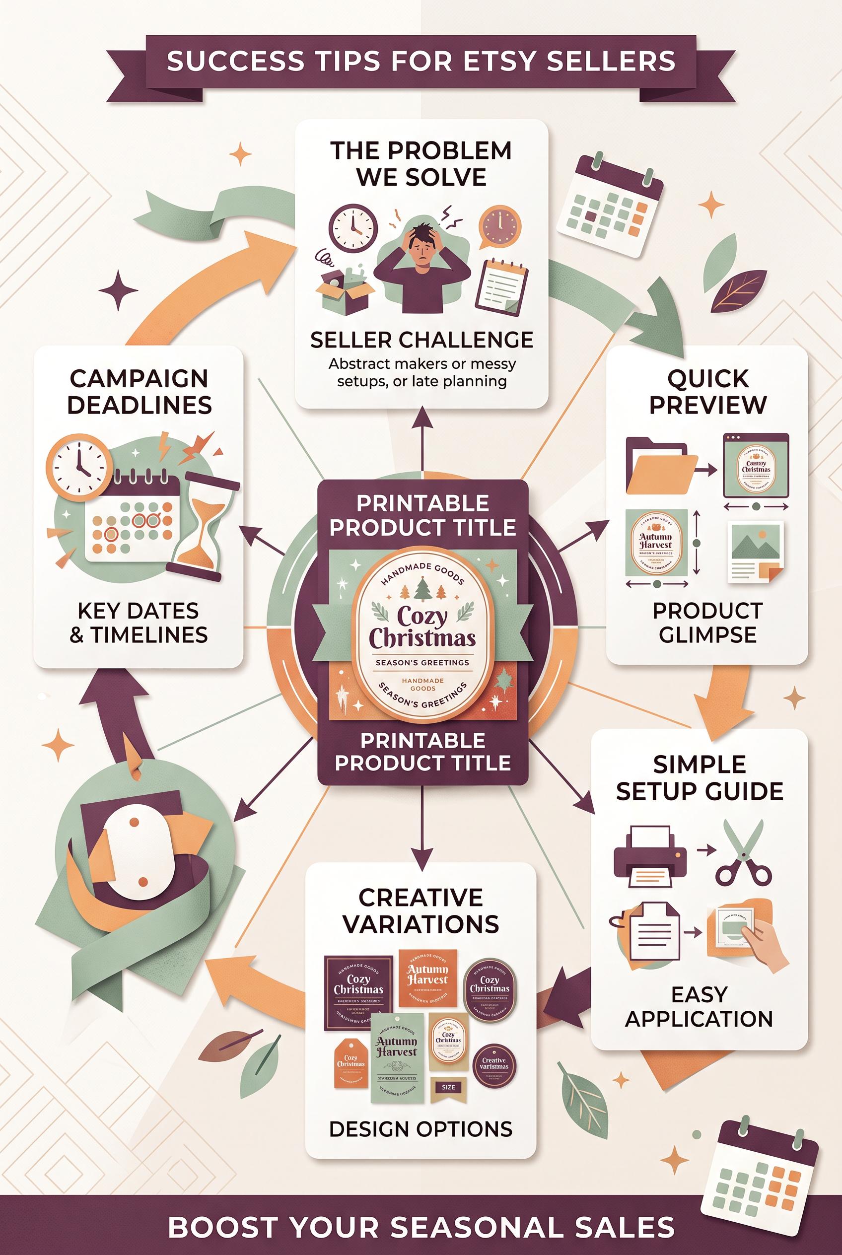 Create a commercial-quality vertical 2:3 Pinterest educational graphic for an Etsy seller campaign. 