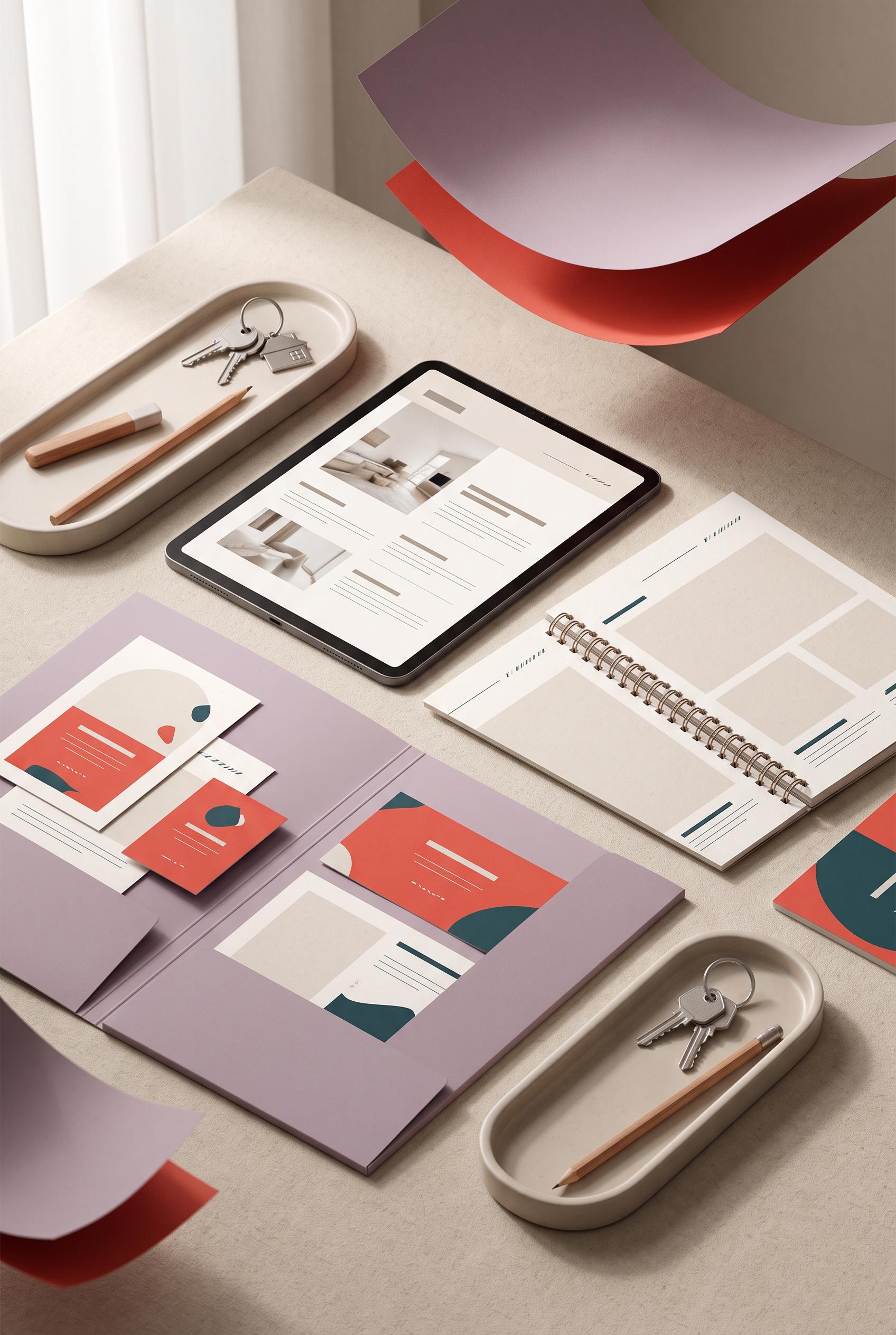 Create a commercial-quality Pinterest product mockup in a vertical 2:3 composition for an editable r