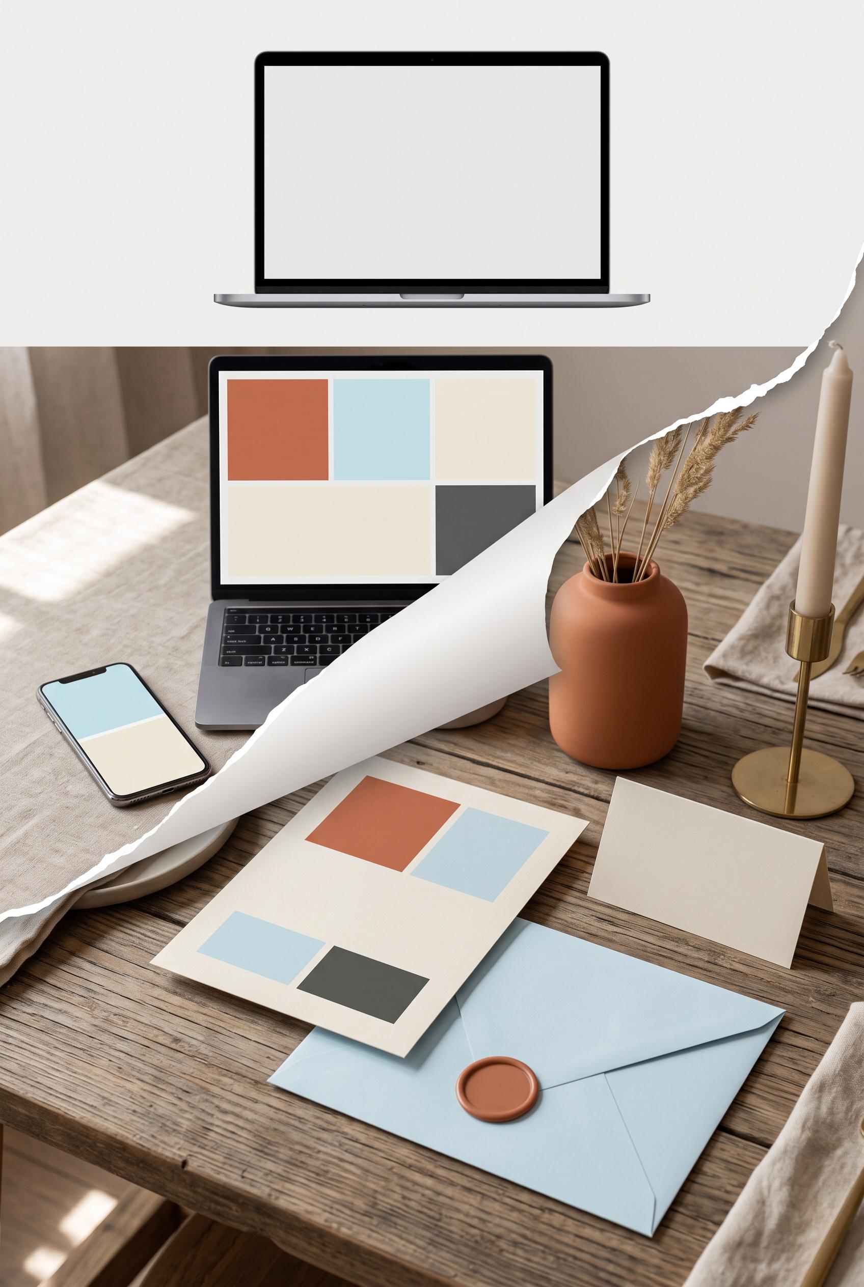 Create a commercial-quality vertical 2:3 Pinterest composition for an Etsy listing concept. Show an 