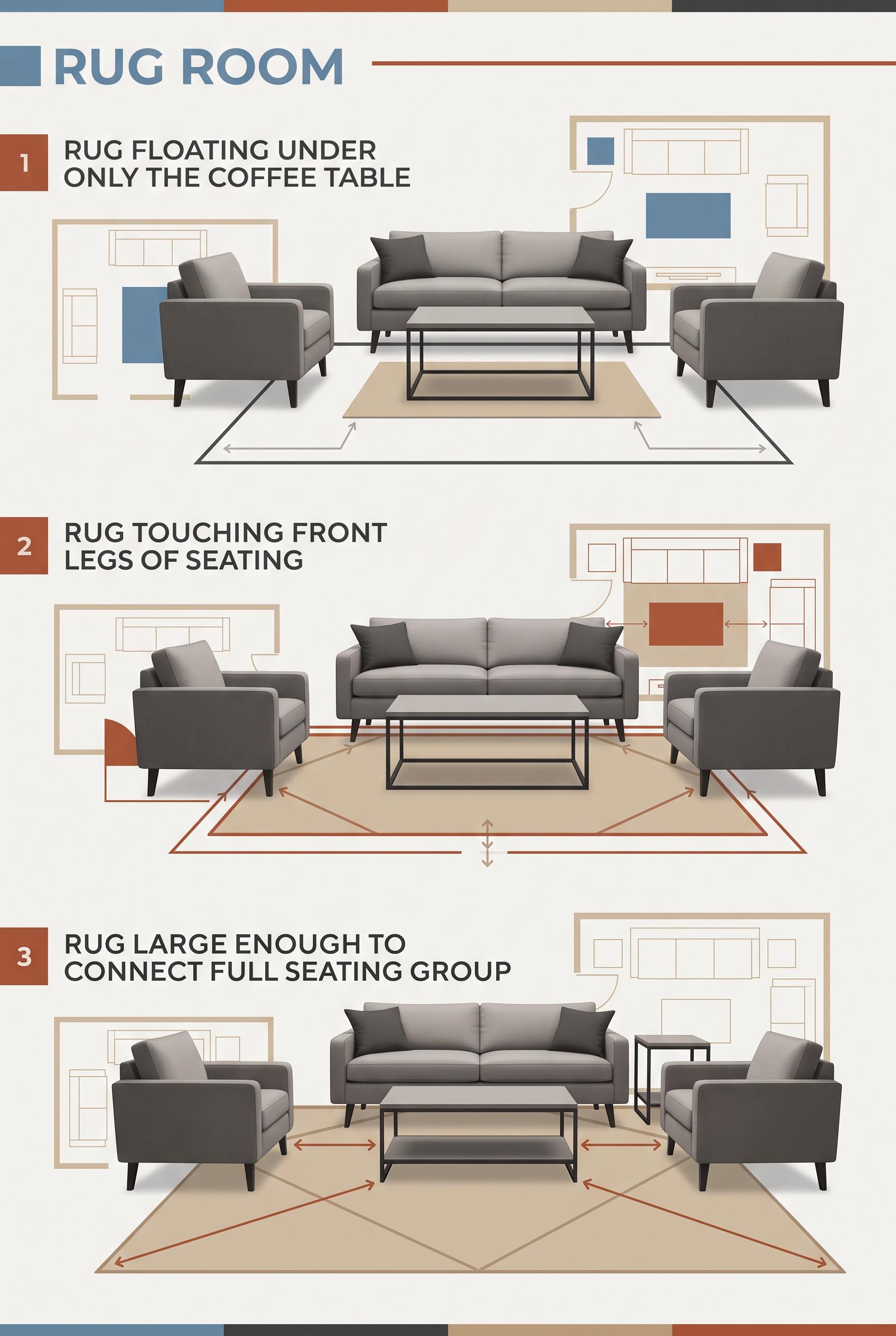 Create a commercial-quality interior styling education graphic in a vertical 2:3 Pinterest composition. Sho...