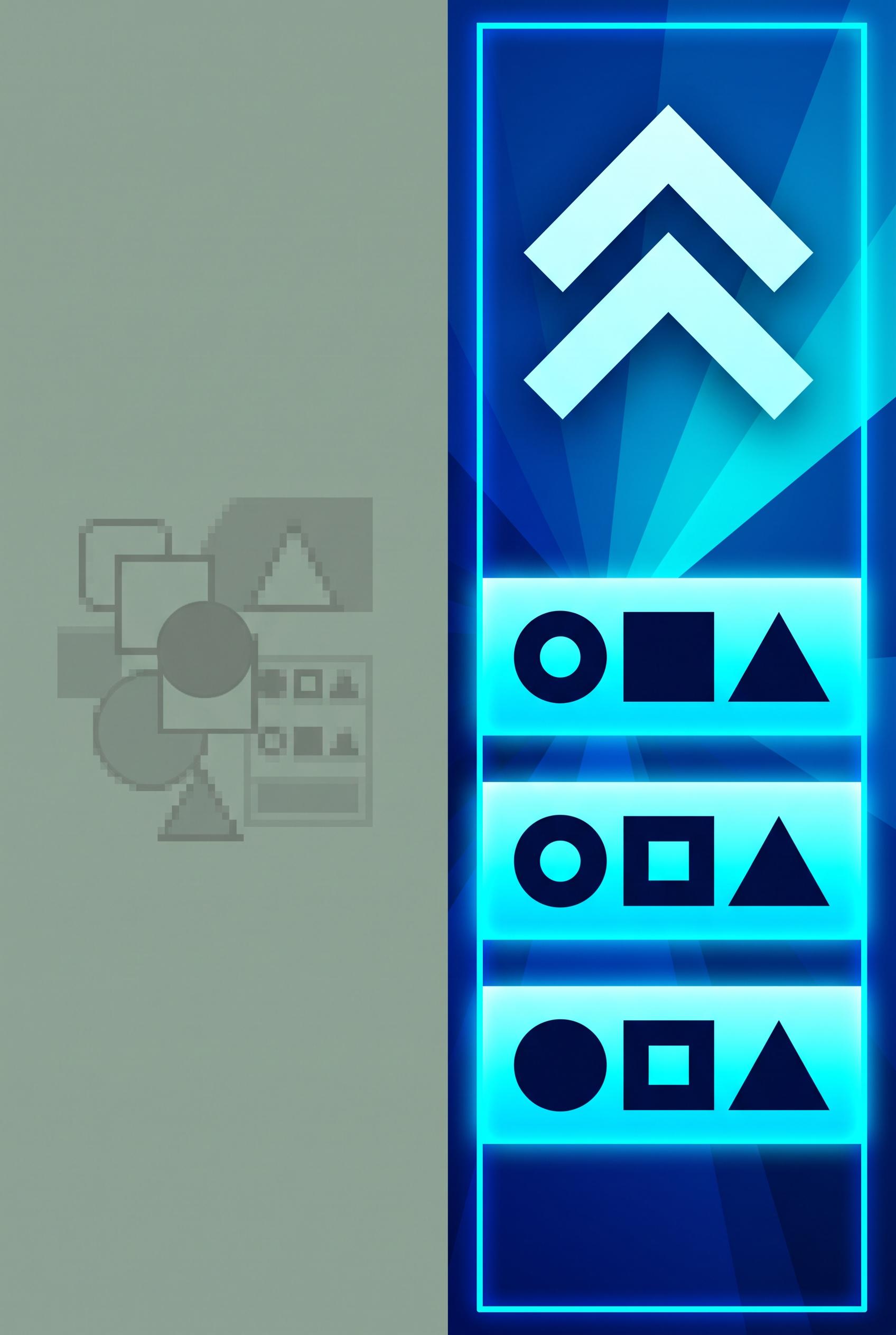 Create a vertical 2:3 composition showcasing a split image: one side shows a cluttered, old-style thumbnail...