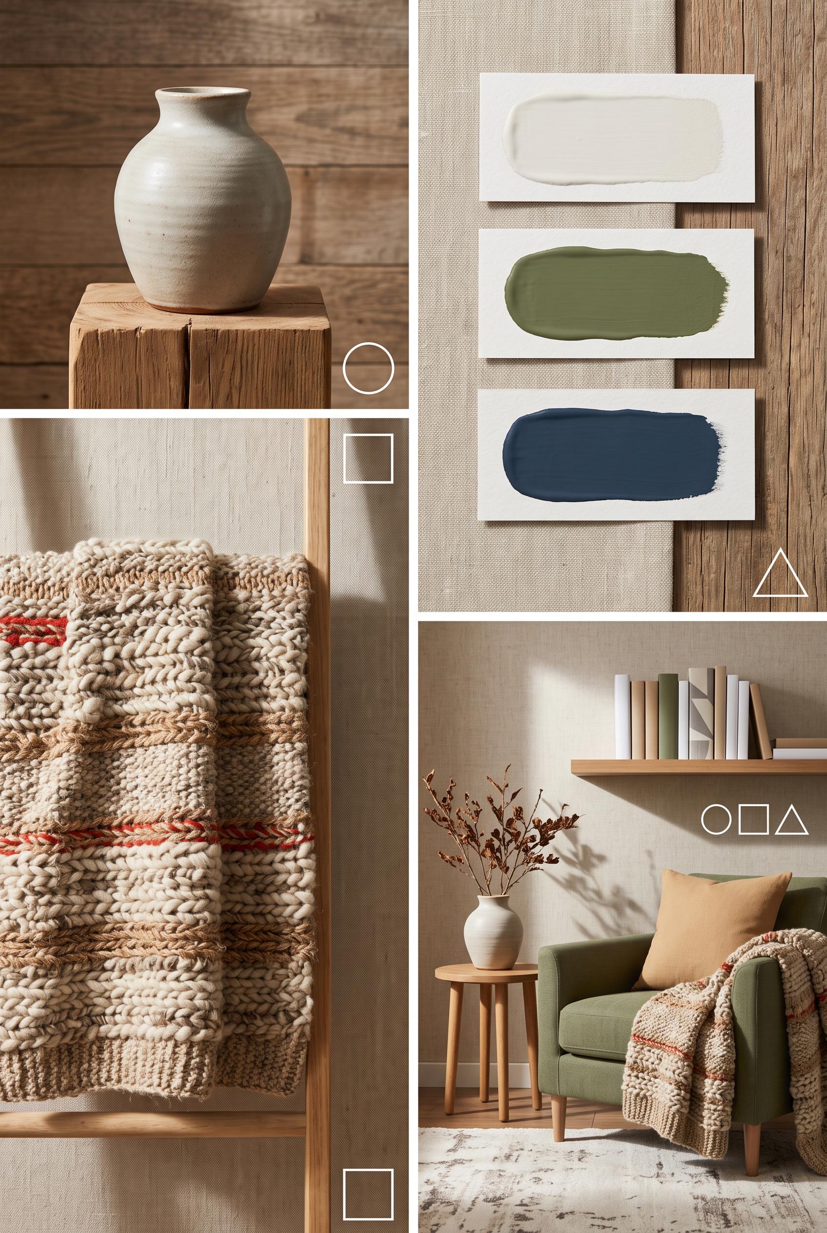 Create a commercial-quality educational interior styling graphic in a vertical 2:3 Pinterest composition. A...