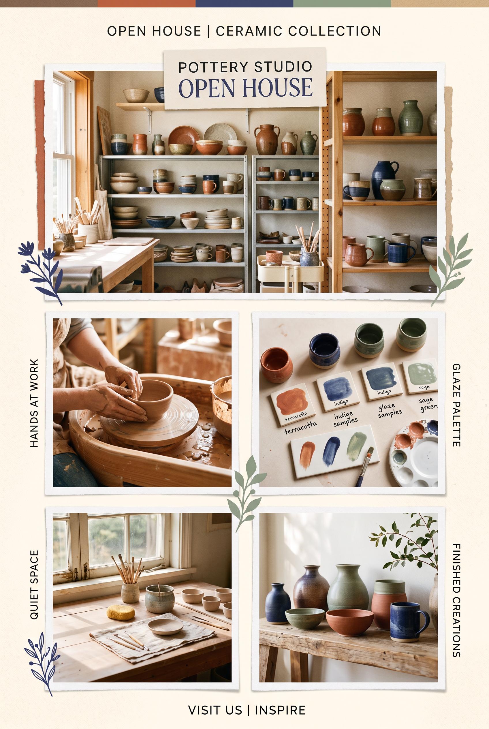 Create a commercial-quality vertical 2:3 Pinterest composition as an inspirational showcase for an i