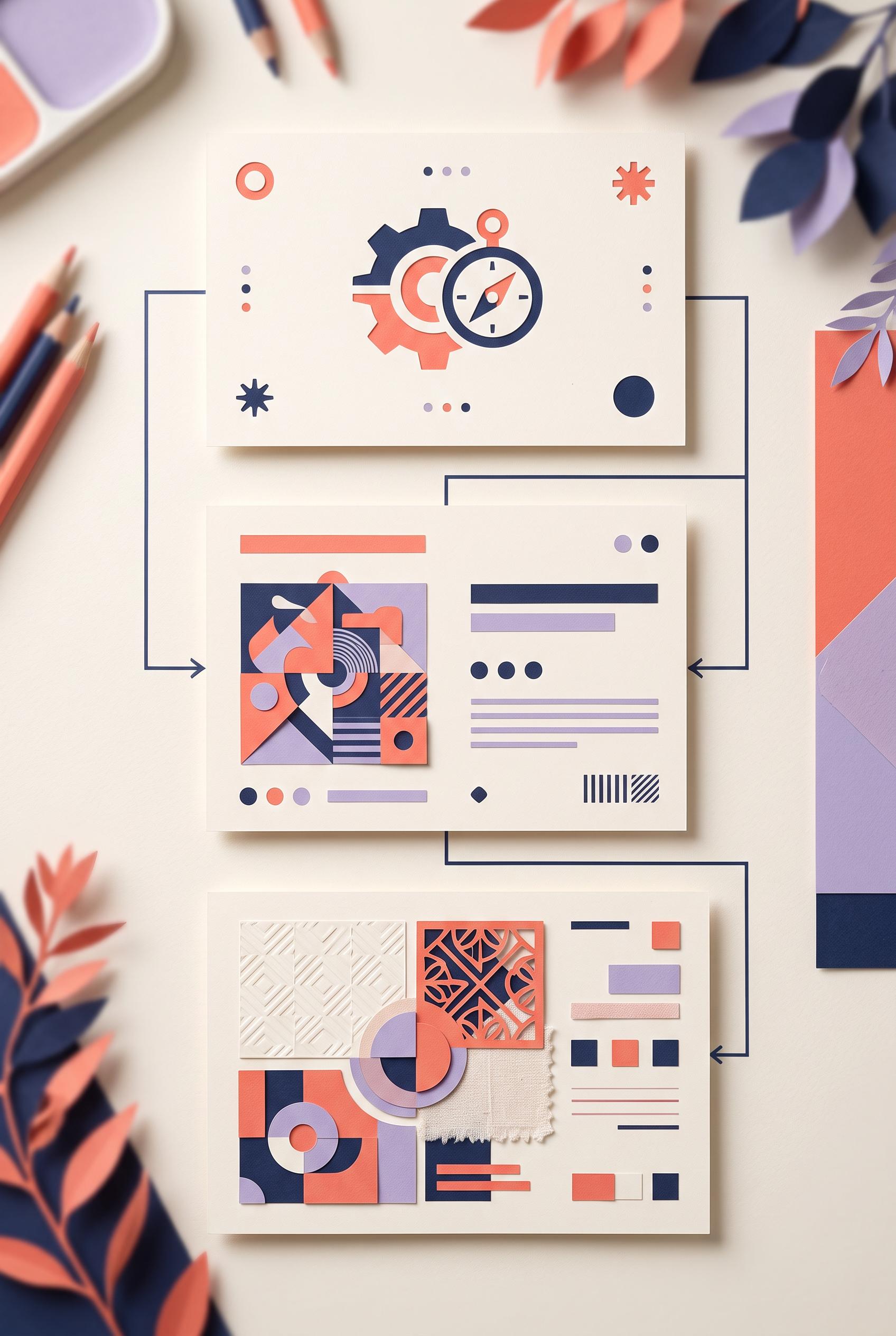 Create an AI-modified downstream educational design in a vertical 2:3 Pinterest composition, commercial-qua...