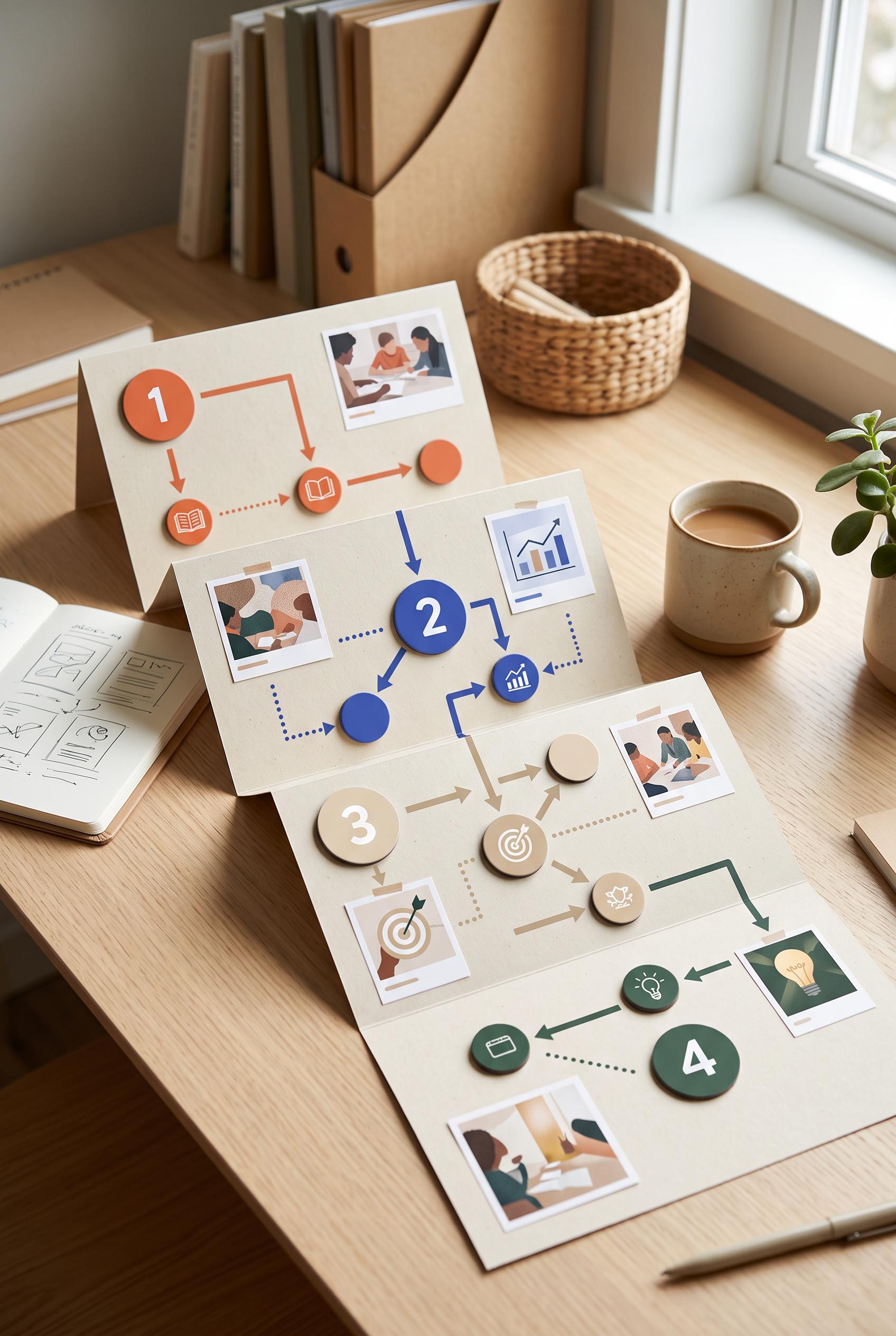 Create a commercial-quality vertical 2:3 Pinterest composition for an educational portfolio case stu