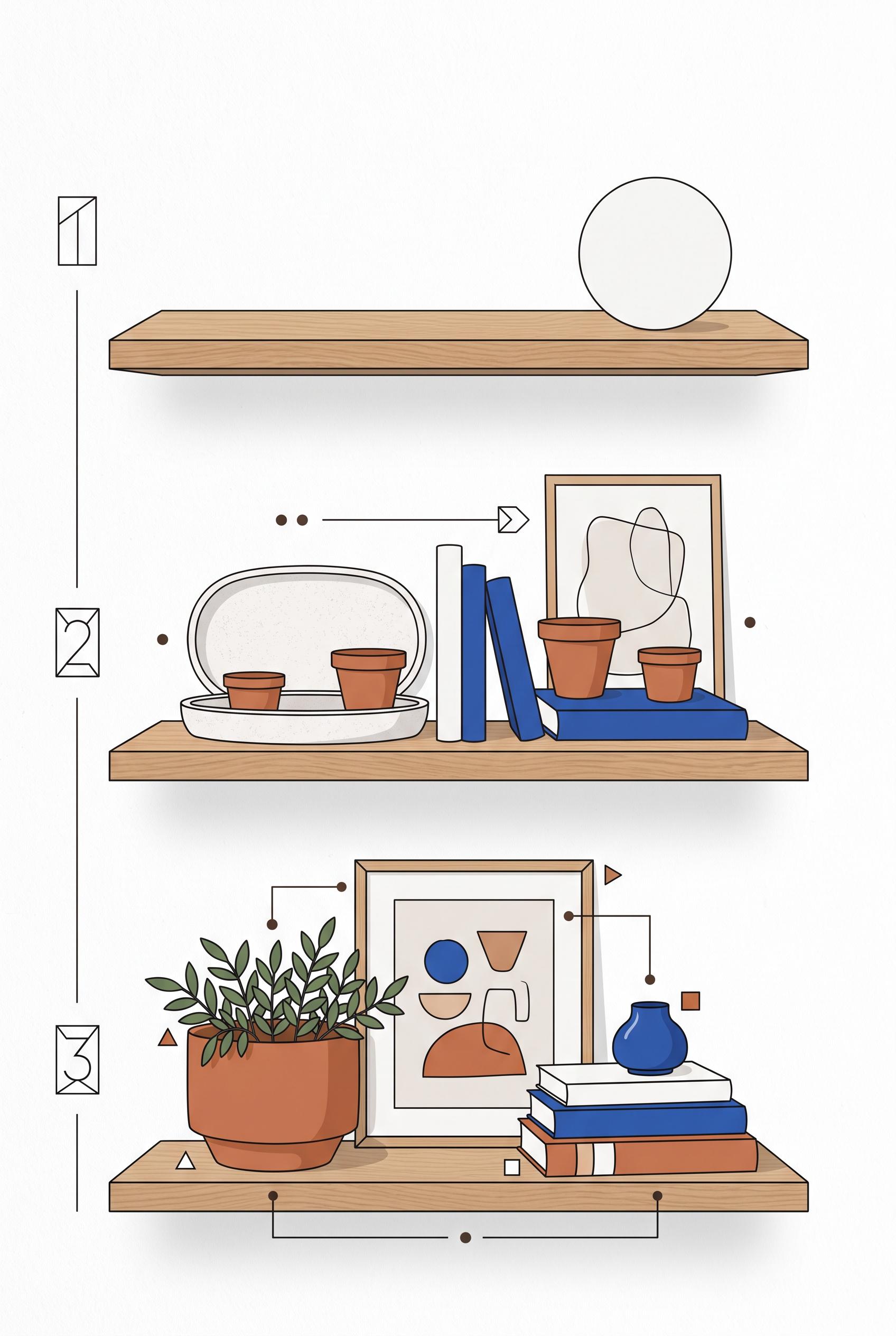 Create a commercial-quality interior styling educational graphic in a vertical 2:3 Pinterest composi