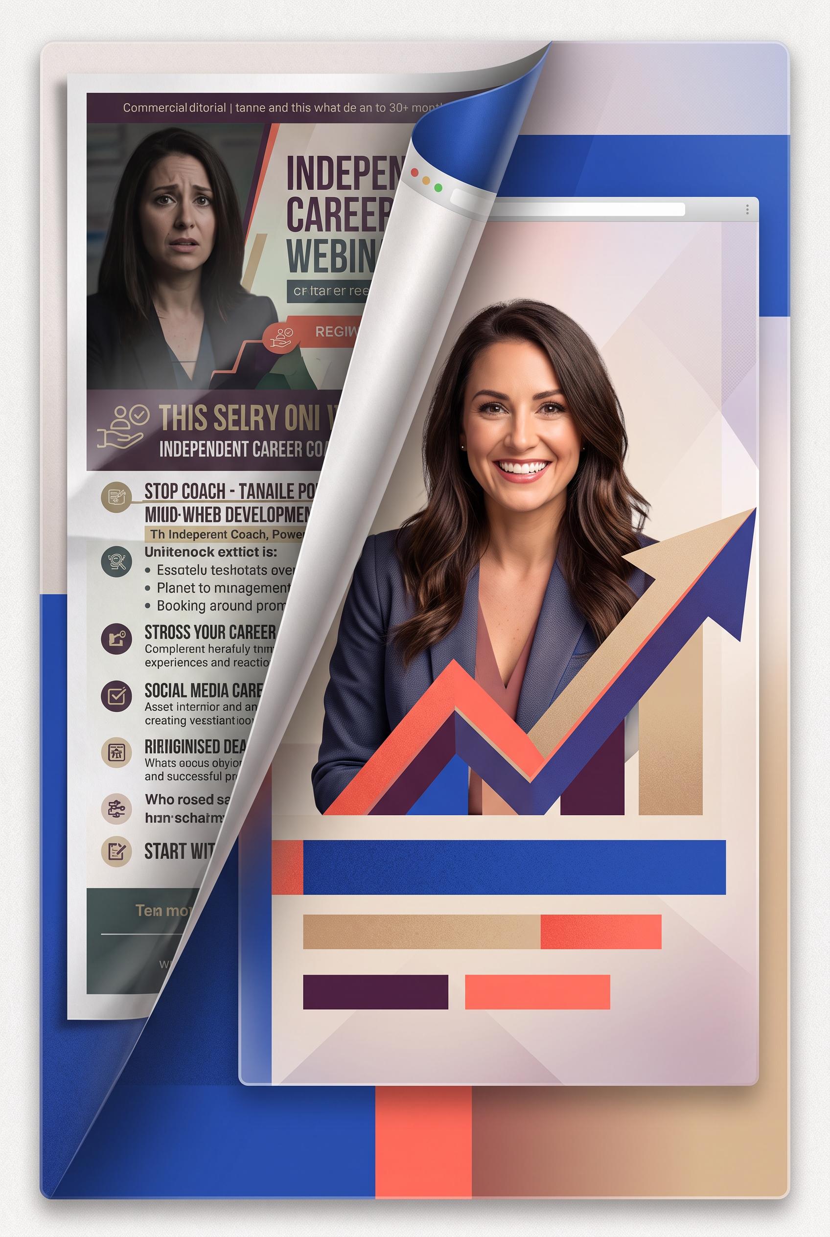 Create a commercial-quality vertical 2:3 Pinterest composition showing an editorial before-and-after