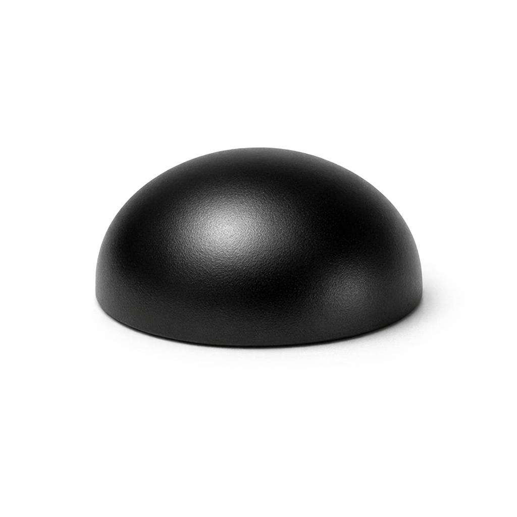 Commercial product photograph. A single residential cabinet knob. Smooth surface texture. Round Knob shape....