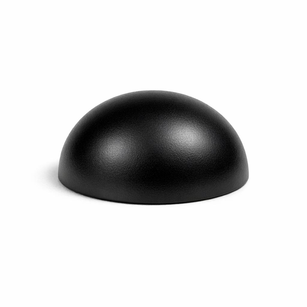 Commercial product photograph. A single residential cabinet knob. Smooth surface texture. Round Knob shape....